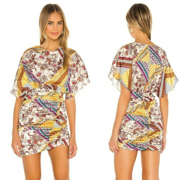 House of Harlow 1960 xREVOLVE Jemima Dress - Patchwork Multi - Picture 1 of 12